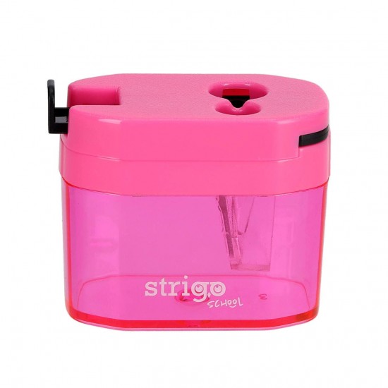 Ascutitoare Strigo, 2 dimensiuni cu recipient, 4 culori SSC407
