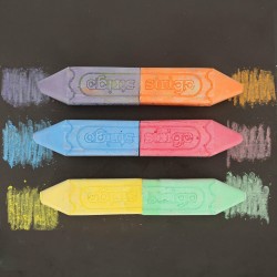 Creta Strigo JUMBO dubla, 6 culori, 3 bucati SSC412