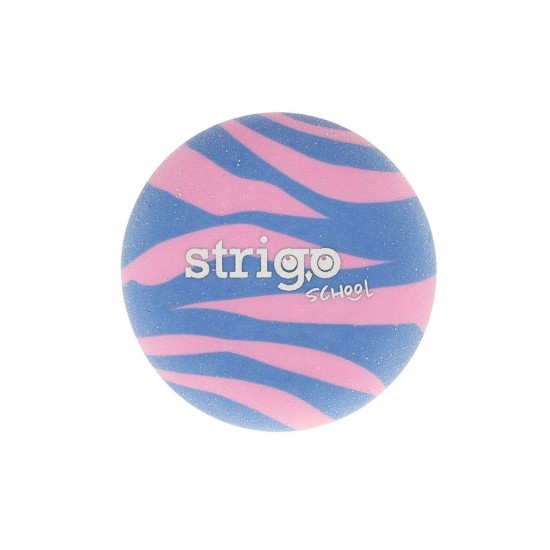 Gumă de șters Strigo bicolora, forma rotunda, 4 culori 48 buc/cutie SSC417