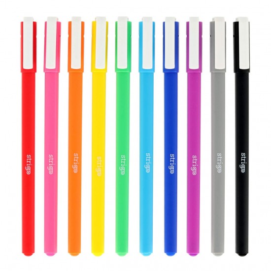 Pix cu gel Strigo Classic, 0.8mm, 10 culori/set SSC427 Pix cu gel Strigo Classic, 0.8mm, 10 culori/set SSC427