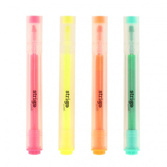 Evidentiator Strigo cu varf special, 3 in 1, 4 culori SSC437