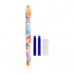 Stilou Strigo cerneala cu stergere + 2 rezerve + dispozitiv curatare, in blister, Retro SSC466 Stilou Strigo cerneala cu stergere + 2 rezerve + dispozitiv curatare, in blister, Retro SSC466