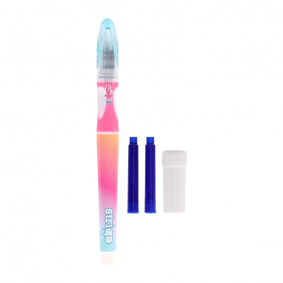 Stilou Strigo cerneala cu stergere + 2 rezerve + dispozitiv curatare, in blister, Gradient SSC468 Stilou Strigo cerneala cu stergere + 2 rezerve + dispozitiv curatare, in blister, Gradient SSC468