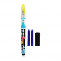 Stilou Strigo cerneala cu stergere + 2 rezerve + dispozitiv curatare, in blister, Pop Art SSC471 Stilou Strigo cerneala cu stergere + 2 rezerve + dispozitiv curatare, in blister, Pop Art SSC471