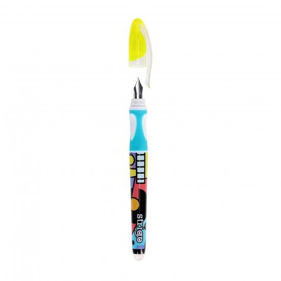 Stilou Strigo cerneala cu stergere + 2 rezerve + dispozitiv curatare, in blister, Pop Art SSC471 Stilou Strigo cerneala cu stergere + 2 rezerve + dispozitiv curatare, in blister, Pop Art SSC471
