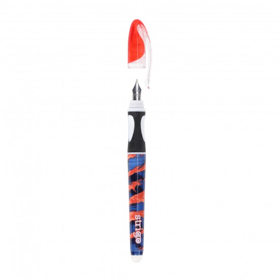 Stilou Strigo cerneala cu stergere + 2 rezerve + dispozitiv curatare, in blister, Dragon SSC474