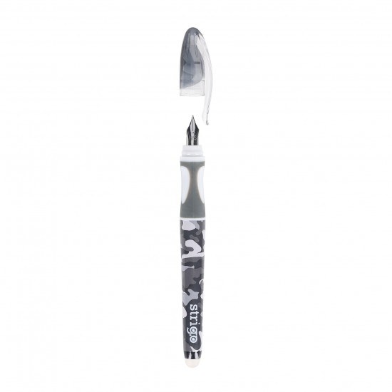 Stilou Strigo cerneala cu stergere + 2 rezerve + dispozitiv curatare, in blister, Desert  SSC475