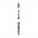 Stilou Strigo cerneala cu stergere + 2 rezerve + dispozitiv curatare, in blister, Desert  SSC475