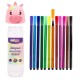 Strigo carioci lavabile 12 culori, cutie Unicorn, SSC480