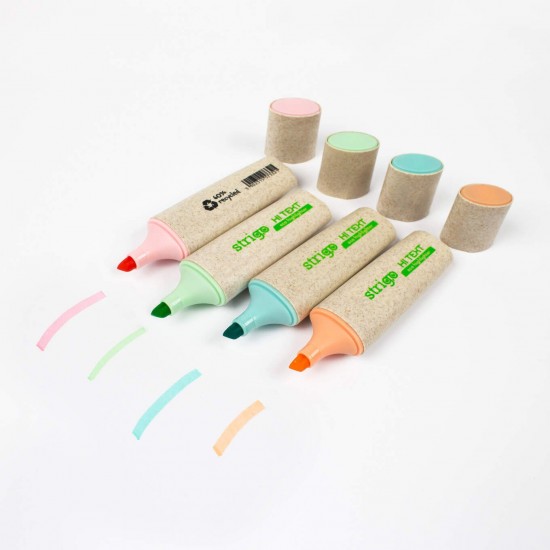Set 4 textmarkere Pastel Strigo, Seria Capybara SSC503