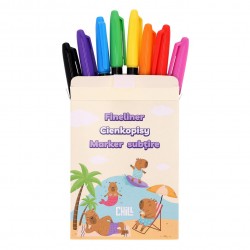 Set 8 Finelinere colorate Strigo, Seria Capybara SSC505