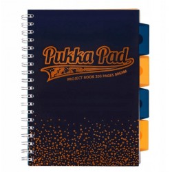 Caiet cu spirala si separatoare Pukka Pad Project Book Blush matematica B5 albastru 3003-BLS(SQ) Caiet cu spirala si separatoare Pukka Pad Project Book Blush matematica B5 albastru 3003-BLS(SQ)