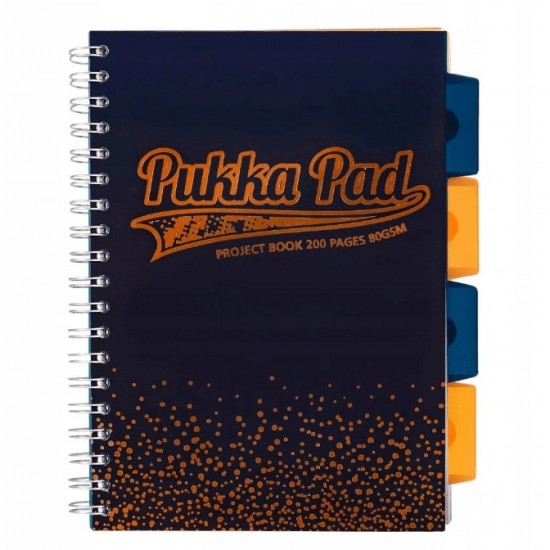 Caiet cu spirala si separatoare Pukka Pad Project Book Blush matematica B5 albastru 3003-BLS(SQ) Caiet cu spirala si separatoare Pukka Pad Project Book Blush matematica B5 albastru 3003-BLS(SQ)