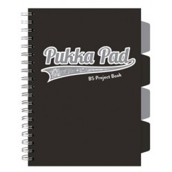 Caiet cu spirala si separatoare Pukka Pad Project Book, format B5, matematica, hartie 80g, 3100(BK)-WPC Caiet cu spirala si separatoare Pukka Pad Project Book, format B5, matematica, hartie 80g, 3100(BK)-WPC