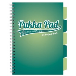 Caiet cu spirala si separatoare Pukka Pad Project Book, format A4, matematica, hartie 80g, 3104(DL)-WPC Caiet cu spirala si separatoare Pukka Pad Project Book, format A4, matematica, hartie 80g, 3104(DL)-WPC