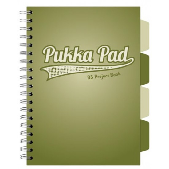 Caiet cu spirala si separatoare Pukka Pad Project Book, format B5, matematica, hartie 80g, 3105(OE)-WPC Caiet cu spirala si separatoare Pukka Pad Project Book, format B5, matematica, hartie 80g, 3105(OE)-WPC