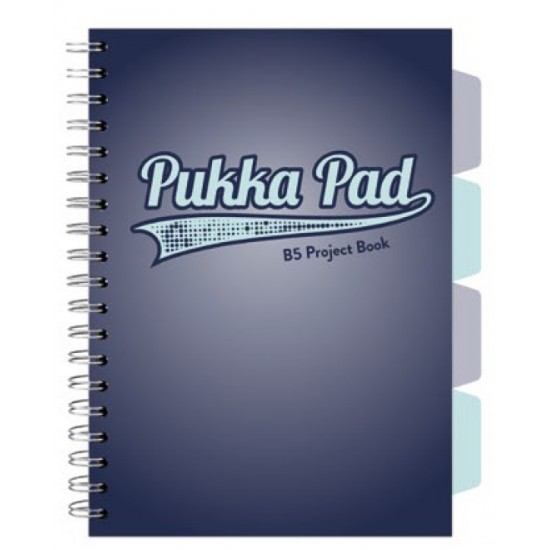 Caiet cu spirala si separatoare Pukka Pad Project Book, format B5, matematica, hartie 80g, 3108(NY)-WPC Caiet cu spirala si separatoare Pukka Pad Project Book, format B5, matematica, hartie 80g, 3108(NY)-WPC
