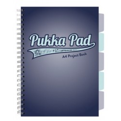 Caiet cu spirala si separatoare Pukka Pad Project Book, format A4, matematica, hartie 80g, 3109(NY)-WPC Caiet cu spirala si separatoare Pukka Pad Project Book, format A4, matematica, hartie 80g, 3109(NY)-WPC