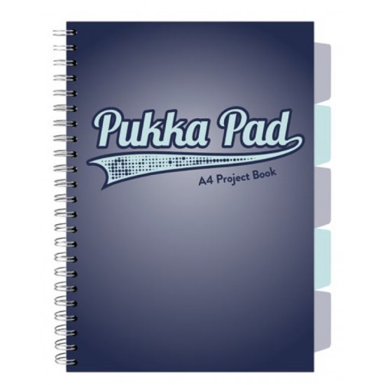 Caiet cu spirala si separatoare Pukka Pad Project Book, format A4, matematica, hartie 80g, 3109(NY)-WPC Caiet cu spirala si separatoare Pukka Pad Project Book, format A4, matematica, hartie 80g, 3109(NY)-WPC