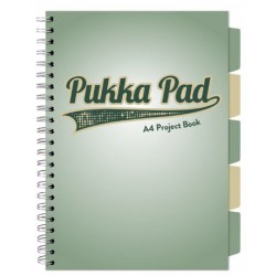 Caiet cu spirala si separatoare Pukka Pad Project Book, format A4, matematica, hartie 80g, 3116(SE)-WPC Caiet cu spirala si separatoare Pukka Pad Project Book, format A4, matematica, hartie 80g, 3116(SE)-WPC