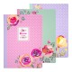 Set 3 caiete Pukka Pad Bloosom dictando, A5, 140 pag, 80g, roz, verde, mov, 8652-BLO Set 3 caiete Pukka Pad Bloosom dictando, A5, 140 pag, 80g, roz, verde, mov, 8652-BLO