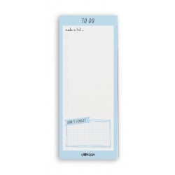 Magnetic To Do List, Pukka Pad 60 pag hartie premium 100gsm, dimensiune 9.1 cm X 21.6 cm, Sky Blue 9176-CD