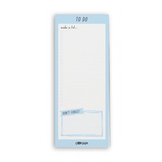 Magnetic To Do List, Pukka Pad 60 pag hartie premium 100gsm, dimensiune 9.1 cm X 21.6 cm, Sky Blue 9176-CD Magnetic To Do List, Pukka Pad 60 pag hartie premium 100gsm, dimensiune 9.1 cm X 21.6 cm, Sky Blue 9176-CD