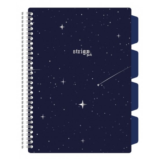 Caiet cu spirala si separatoare, STRIGO PADS Project Book SKY, A4, Matematica, PADS005 Caiet cu spirala si separatoare, STRIGO PADS Project Book SKY, A4, Matematica, PADS005