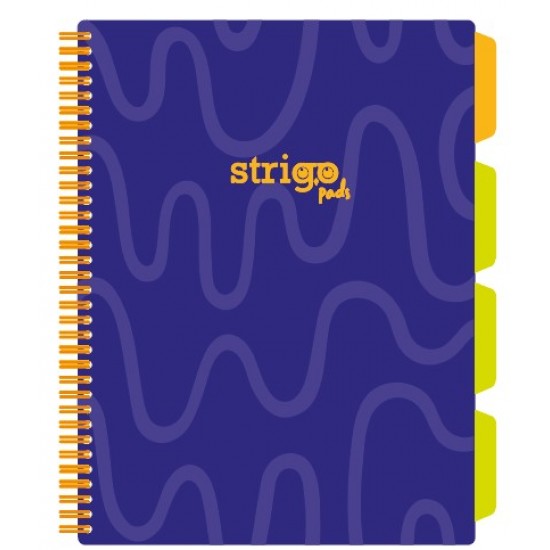 Caiet cu spirala si separatoare, STRIGO PADS Project Book Neon A4, Matematica, PADS009 Caiet cu spirala si separatoare, STRIGO PADS Project Book Neon A4, Matematica, PADS009