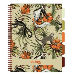 Caiet cu spirala si separatoare, STRIGO PADS Project Book TROPICAL, A4, Matematica, PADS062 Caiet cu spirala si separatoare, STRIGO PADS Project Book TROPICAL, A4, Matematica, PADS062