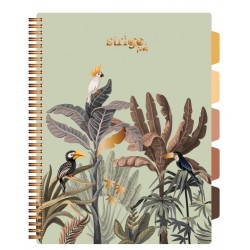 Caiet cu spirala si separatoare, STRIGO PADS Project Book Africa, A4, Matematica, PADS066 Caiet cu spirala si separatoare, STRIGO PADS Project Book Africa, A4, Matematica, PADS066