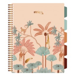 Caiet cu spirala si separatoare, STRIGO PADS Project Book Africa, A4, Matematica, PADS067 Caiet cu spirala si separatoare, STRIGO PADS Project Book Africa, A4, Matematica, PADS067