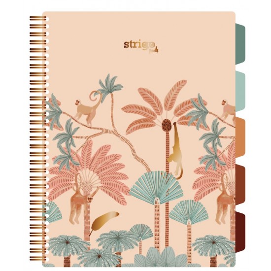 Caiet cu spirala si separatoare, STRIGO PADS Project Book Africa, A4, Matematica, PADS067 Caiet cu spirala si separatoare, STRIGO PADS Project Book Africa, A4, Matematica, PADS067
