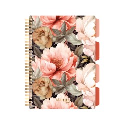 Caiet cu spirala si separatoare, STRIGO PADS Project Book Flori, B5, Matematica, PADS079 Caiet cu spirala si separatoare, STRIGO PADS Project Book Flori, B5, Matematica, PADS079