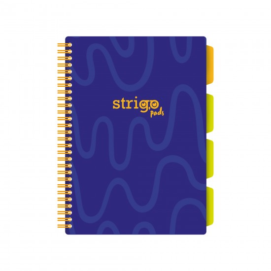 Caiet cu spirala si separatoare, STRIGO PADS Project Book Neon, B5, Dictando, PADS084 Caiet cu spirala si separatoare, STRIGO PADS Project Book Neon, B5, Dictando, PADS084