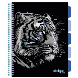 Caiet cu spirala si separatoare, STRIGO PADS Project Book TIGRU,  A4, Dictando, PADS092 Caiet cu spirala si separatoare, STRIGO PADS Project Book TIGRU,  A4, Dictando, PADS092