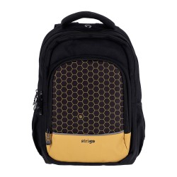 Ghiozdan Strigo Misty+ Black Honeycomb PL008, 24L, 39X27X18cm Ghiozdan Strigo Misty+ Black Honeycomb PL008, 24L, 39X27X18cm
