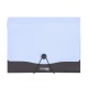 Mapa Strigo PP, A4, 13 compartimente, inchidere cu elastic, clips metalic, albastru SF049