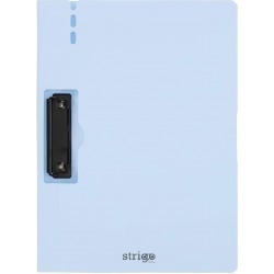 Clipboard Strigo vertical A4 cu clip metalic lateral, suport stilou, albastru deschis SF055 Clipboard Strigo vertical A4 cu clip metalic lateral, suport stilou, albastru deschis SF055