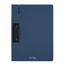 Clipboard Strigo vertical A4 cu clip metalic lateral, suport stilou, albastru marin SF060 Clipboard Strigo vertical A4 cu clip metalic lateral, suport stilou, albastru marin SF060