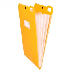 Organizator Strigo, PP, A4, vertical, 5 separatoare, inchidere capsa, portocaliu neon SF070 Organizator Strigo, PP, A4, vertical, 5 separatoare, inchidere capsa, portocaliu neon SF070