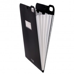 Organizator Strigo, PP, A4, vertical, 5 separatoare, inchidere capsa, negru SF071 Organizator Strigo, PP, A4, vertical, 5 separatoare, inchidere capsa, negru SF071