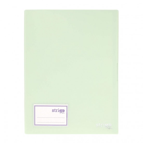 Mapa Strigo, PP, A4, 20 folii protectie, menta SF079
