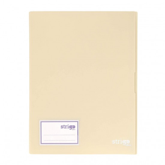Mapa Strigo, PP, A4, 20 folii protectie, bej SF082