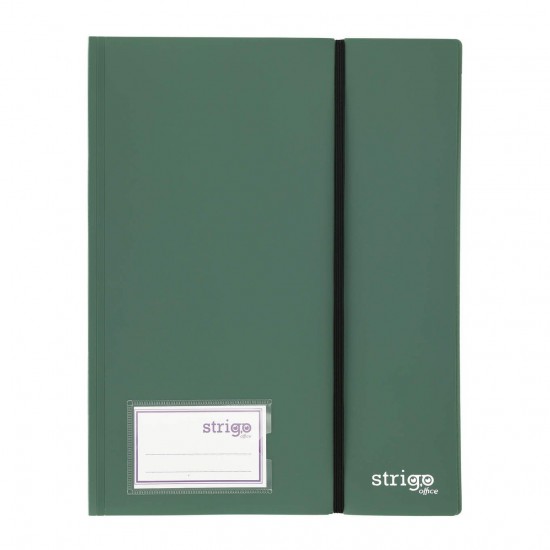 Mapa Strigo, PP, A4, cu elastic, 40 folii protectie , verde inchis SF093 Mapa Strigo, PP, A4, cu elastic, 40 folii protectie , verde inchis SF093