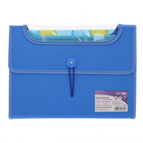 Mapa Strigo Plastic Extensibil A4, 6 Compartimente, albastru SF102 Mapa Strigo Plastic Extensibil A4, 6 Compartimente, albastru SF102