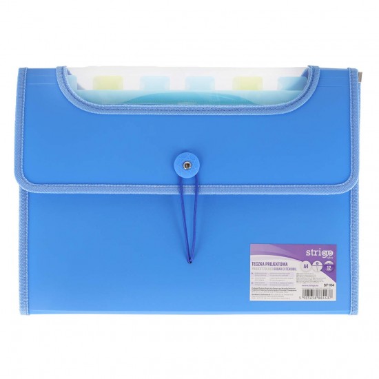 Mapa Strigo Plastic Extensibil A4, 12 Compartimente, albastru SF104 Mapa Strigo Plastic Extensibil A4, 12 Compartimente, albastru SF104