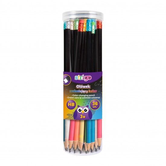 Creioane Strigo HB care isi schimba culoarea corpului la peste 31 grade, cu guma de sters, SSC286 Creioane Strigo HB care isi schimba culoarea corpului la peste 31 grade, cu guma de sters, SSC286