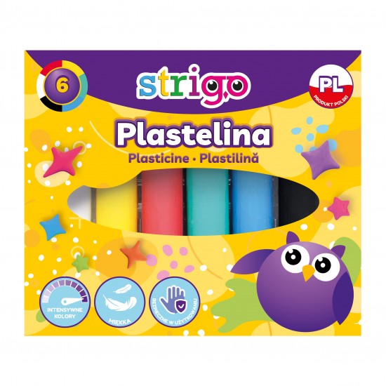 Plastilina Strigo 6 culori SSC331 Plastilina Strigo 6 culori SSC331