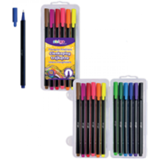 Fineliner Strigo triunghiulare 12 culori, 0.4mm SSC349